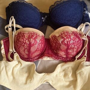 Vintage Cosabella + Diesel bra lot of 3